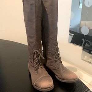 Lucky Brand Knee High Distressed Boots